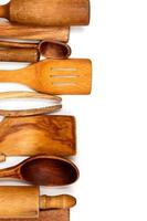 Wooden kitchen utensils photo