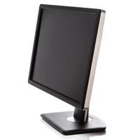 Widescreen monitor on white background photo