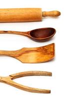 Wooden kitchen utensils photo