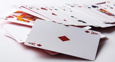 Heap of playing cards photo