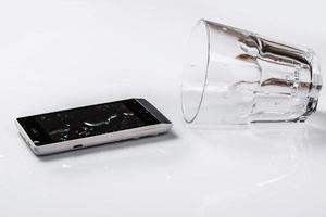 Smartphone in water photo
