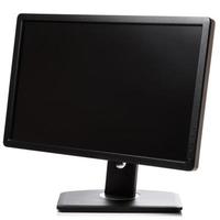 Widescreen monitor on white background photo