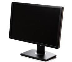 Widescreen monitor on white background photo