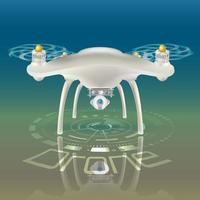 ilustración de dron de cámara vector