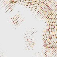 Abstract colorful Dotes on white background. Halftone effect. Vector illustration