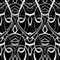 Classic seamless pattern, Design seamless decorative pattern. Abstract monochrome lacy background, luxury Vector art etc.