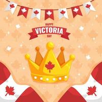 Happy Victoria Day Concept vector