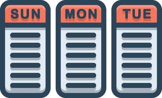 Colorful icon for programs vector