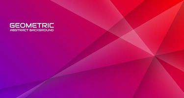 3D purple geometric abstract background overlap layer on bright with light line effect decoration. Minimalist graphic design element future style concept for banner, flyer, brochure, or landing page vector