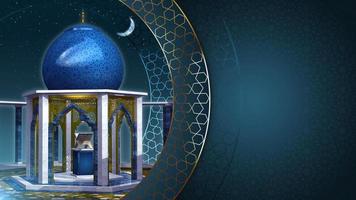 animação de fundo ramadan kareem com loop de alcorão sagrado video