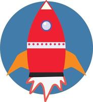 rocket icon. startup concept icon. Project development symbol. vector