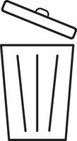 trash sign. bin symbol. trash icon. bin icon. vector