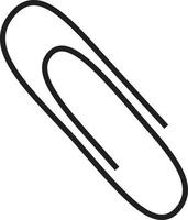 paper clip icon. paper clip sign. attachment symbol. vector