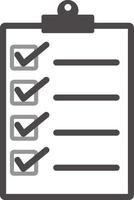 checklist icon. checklist sign. check mark symbol. vector