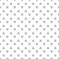 Modern triangle inverted shape design with blue stroke seamless pattern on white background. vector