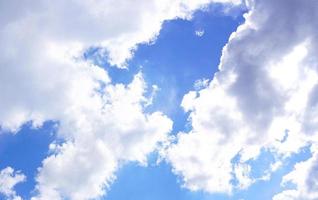 Blue sky and clouds background in europe photo