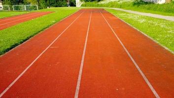 pista de atletismo foto