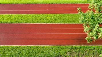 Running Track field and grass photo