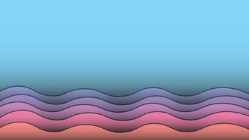 Colorful Abstract wavy background free vector