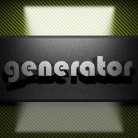 generator word of iron on carbon photo