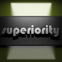 superiority word of iron on carbon photo