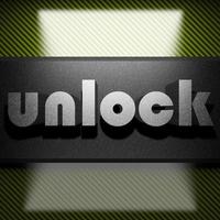 unlock word of iron on carbon photo