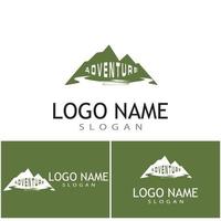 Mountain icon Logo Template Vector illustration design