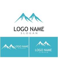 Mountain icon Logo Template Vector illustration design