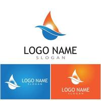 Water drop Logo Template vector illustration design