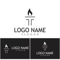Torch  Logo Template vector symbol illustration design