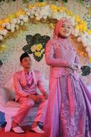 Romantic Indonesian Muslim Bride photo