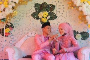 novia musulmana indonesia romántica foto