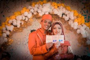 Romantic Indonesian Muslim Bride photo