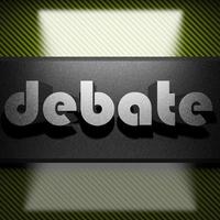 debate word of iron on carbon photo