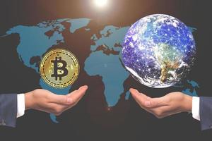 Bitcoin Future Concept Will Replace Current Money photo