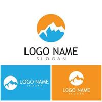 Mountain icon Logo Template Vector illustration design