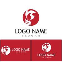 Torch  Logo Template vector symbol illustration design