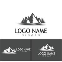 Mountain icon Logo Template Vector illustration design