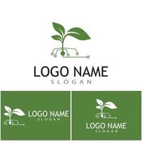 Leaf icon Vector Illustration design Logo template