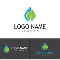 Water drop Logo Template vector illustration design