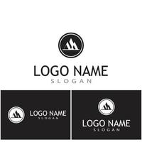 Mountain icon Logo Template Vector illustration design