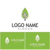 Leaf icon Vector Illustration design Logo template