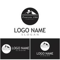 Mountain icon Logo Template Vector illustration design