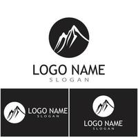 Mountain icon Logo Template Vector illustration design