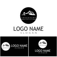 Mountain icon Logo Template Vector illustration design