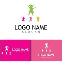 Kids Logo Template vector symbol nature