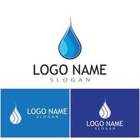 Water drop Logo Template vector illustration design