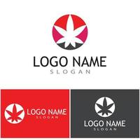 Canabis Logo Template vector symbol nature