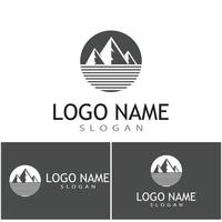 Mountain icon Logo Template Vector illustration design