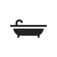 bathtub icon illustration. vector